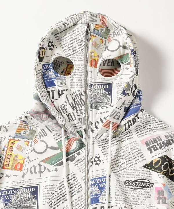 SSSTUFFF / Newspaper Spy Hoodie