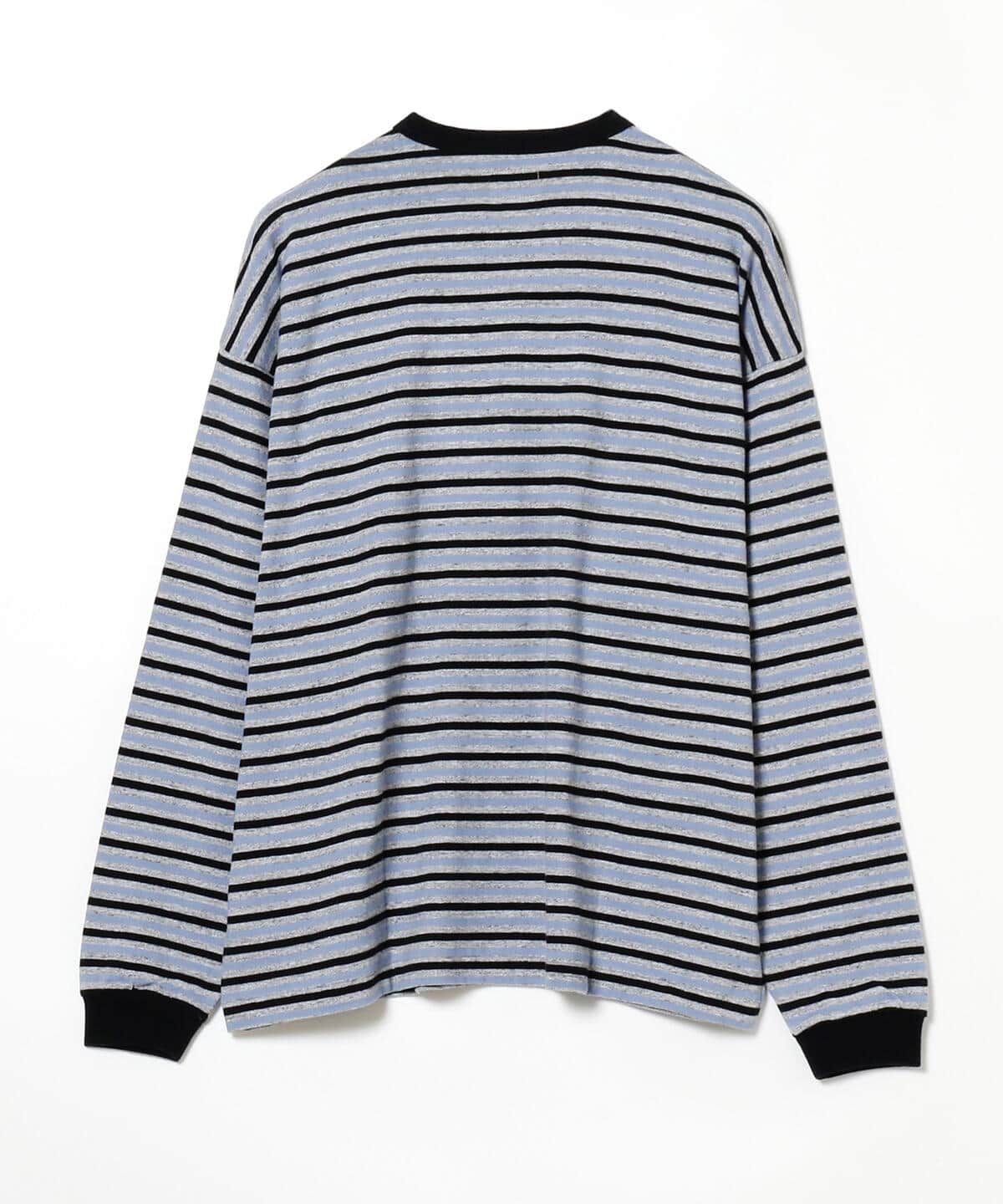 BEAMS [BEAMS] BEAMS / Cotton rayon border long sleeve (T-shirt 