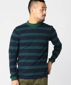 ▲Healthknit × BEAMS PLUS / 別注 レトロ ボーダー クルーネック ロングスリーブ