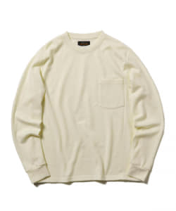 ▲BEAMS PLUS / ウール ロングスリーブ ポケット Tシャツ