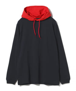 ▲BEAMS / 2トーン フェイク レイヤード パーカ