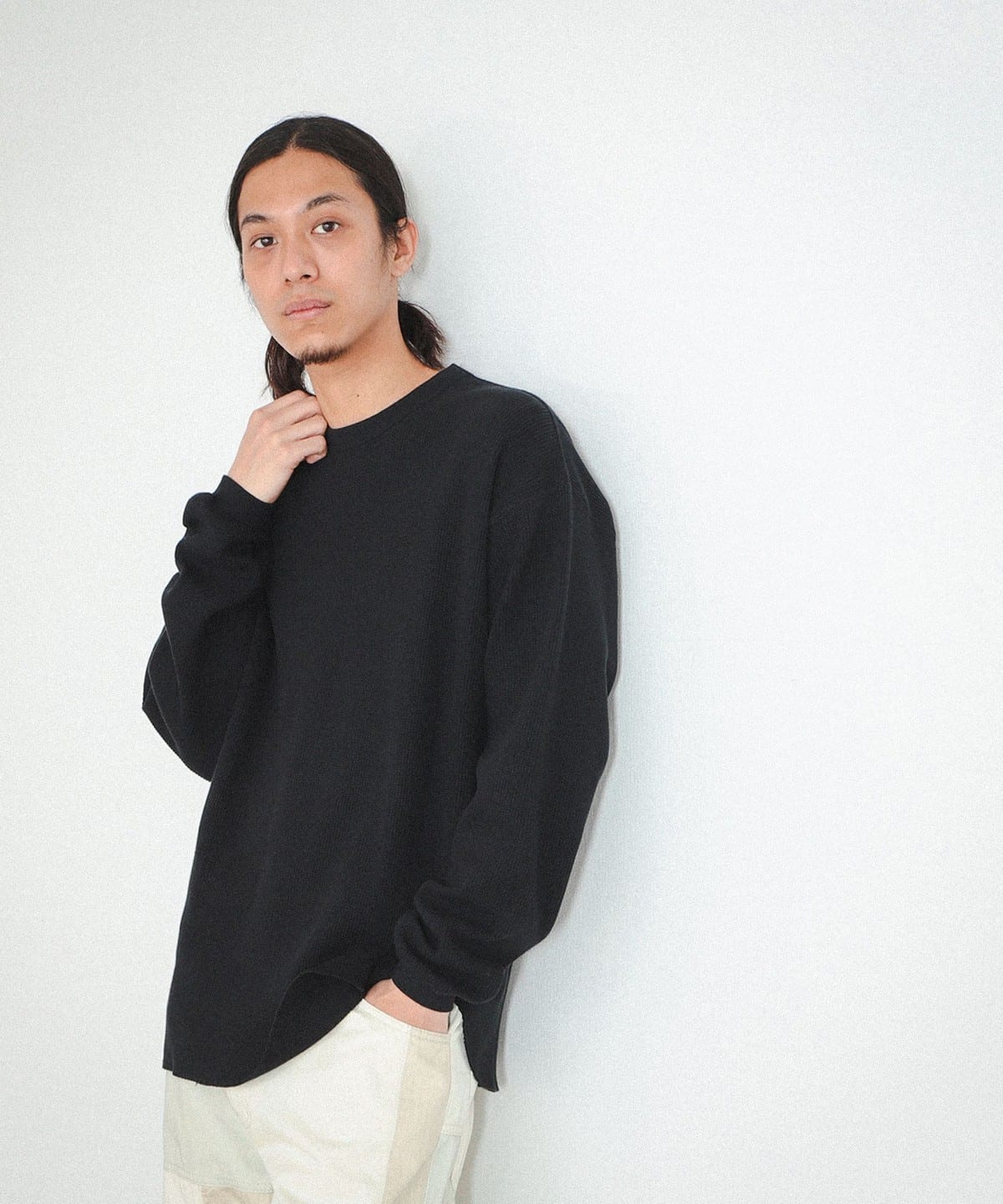 BEAMS（ビームス）BEAMS / ルーズ クルーネック サーマル（Tシャツ