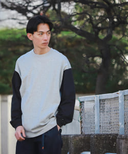 ▲Champion × BEAMS / 別注 2トーン  ロングスリーブ Tシャツ