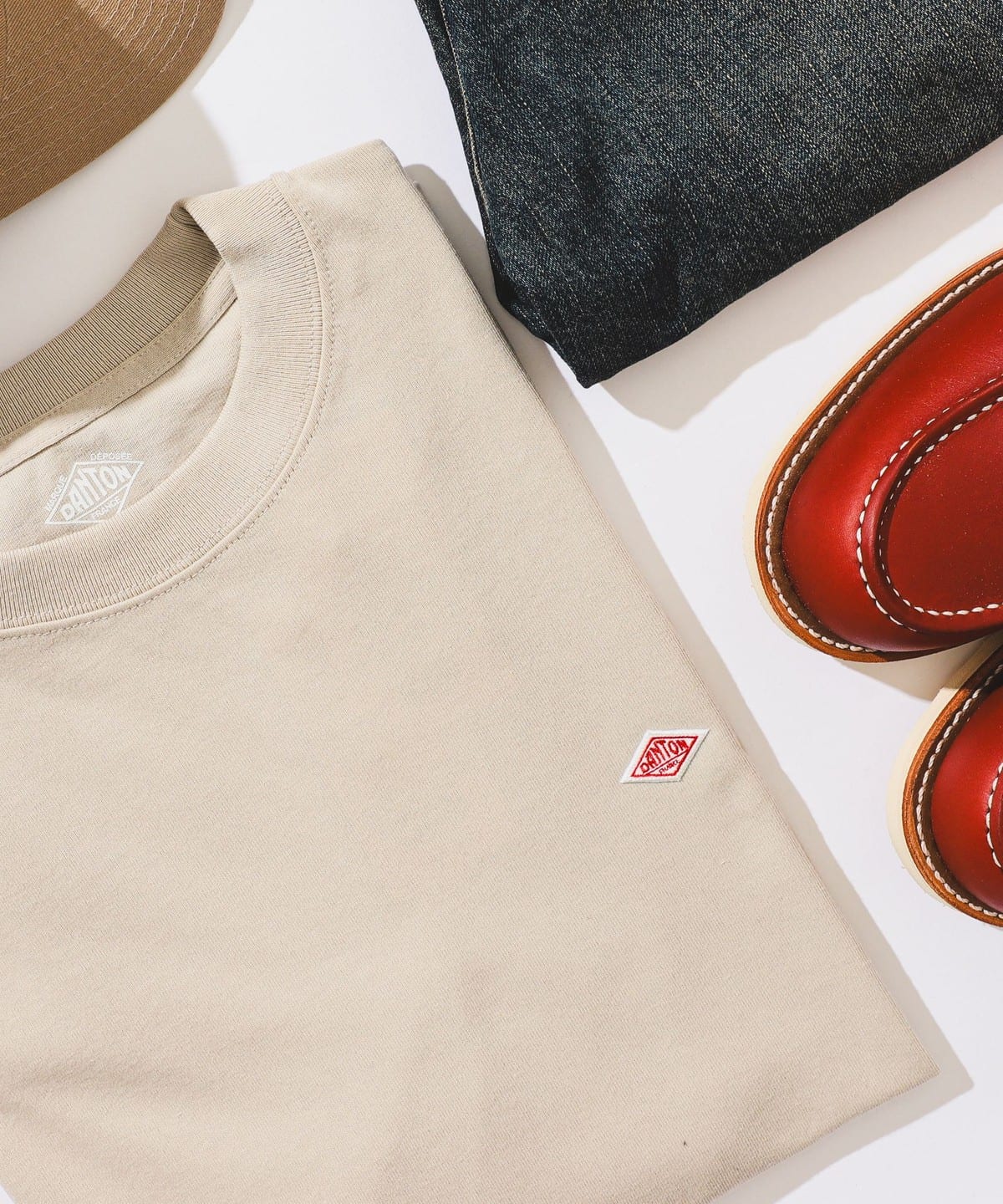 DANTON ダントン / クルーネック ロングスリーブ Tシャツ Tシャツ・カットソー MEN GREIGE S DANTON ダントン / クルーネック ロングスリーブ Tシャツ Tシャツ・カットソー MEN GREIGE S
