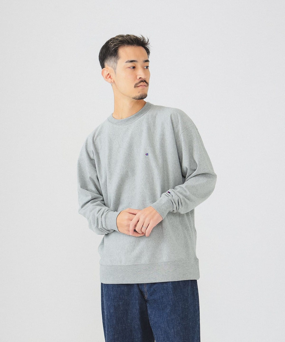 BEAMS（ビームス）Champion × BEAMS / 別注 ロングスリーブ Tシャツ（T