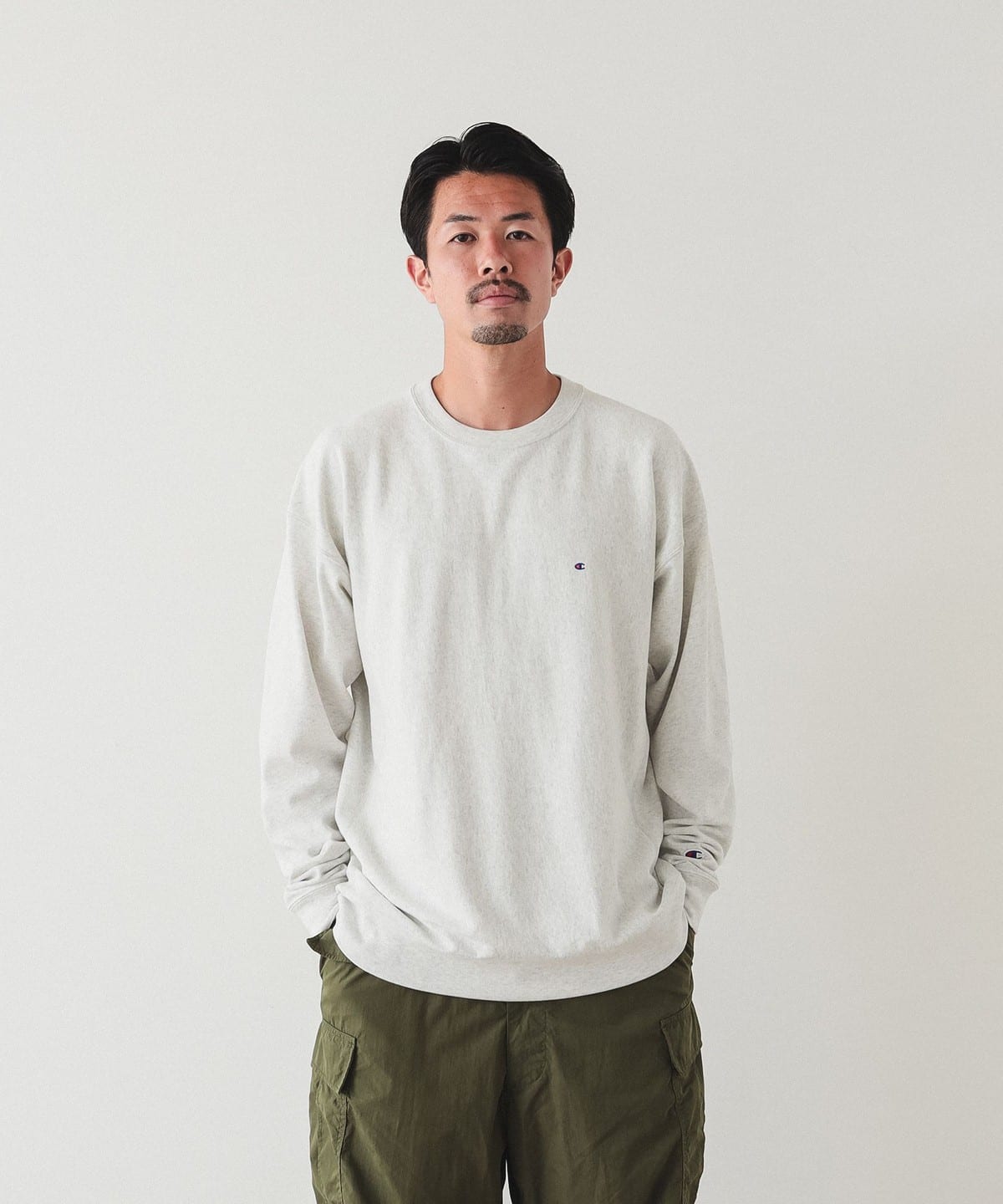 BEAMS（ビームス）Champion × BEAMS / 別注 ロングスリーブ Tシャツ（T