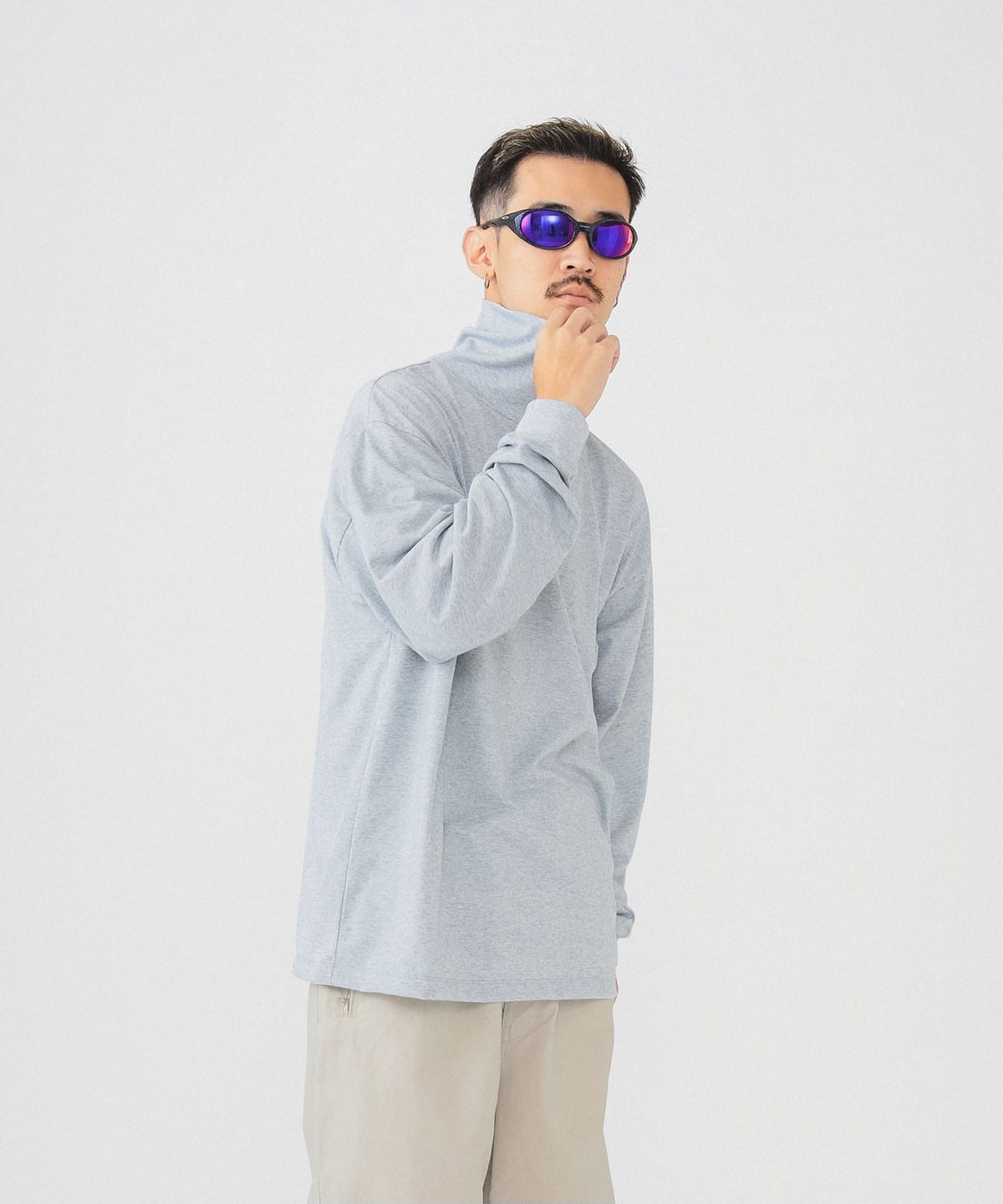 BEAMS (BEAMS) [Outlet] BEAMS / Cashmere blend turtleneck T-shirt (T-shirts