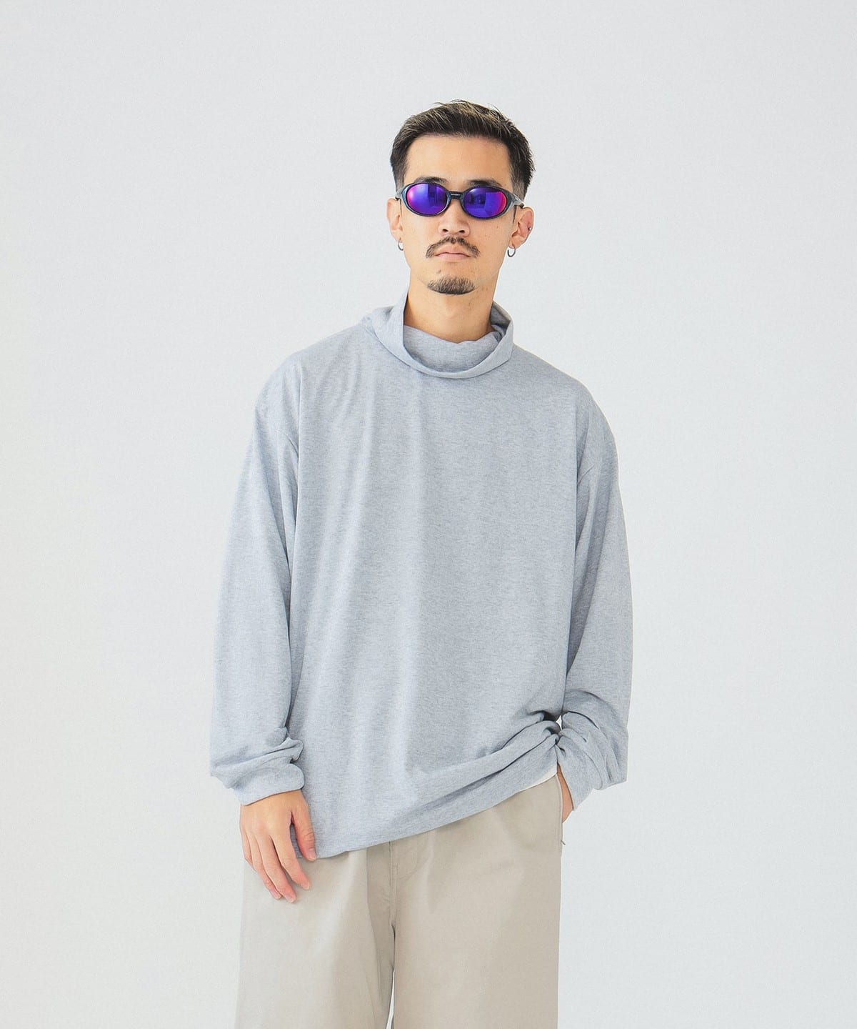 BEAMS (BEAMS) [Outlet] BEAMS / Cashmere blend turtleneck T-shirt (T-shirts