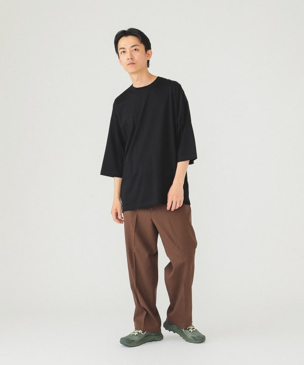 BEAMS（ビームス）シルケット クルーネック 8分袖（Tシャツ・カットソー Tシャツ）通販｜BEAMS