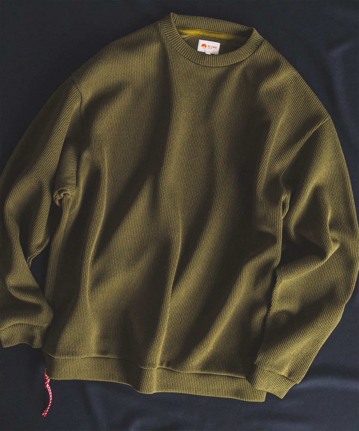 ニットソー ロングスリーブ Tシャツ・カットソー MEN OLIVE S ニットソー ロングスリーブ Tシャツ・カットソー MEN OLIVE S