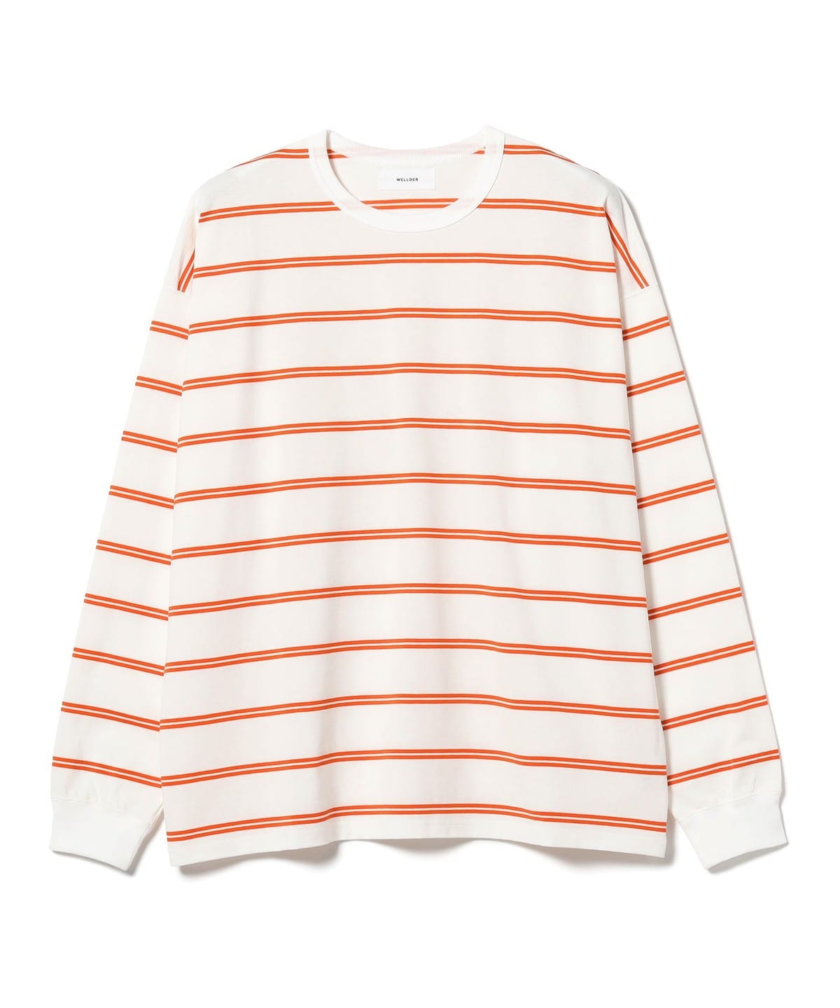 WELLDER ウェルダー / Stripe Long Sleeve Tシャツ・カットソー MEN White Orange 4 WELLDER ウェルダー / Stripe Long Sleeve Tシャツ・カットソー MEN White Orange 4