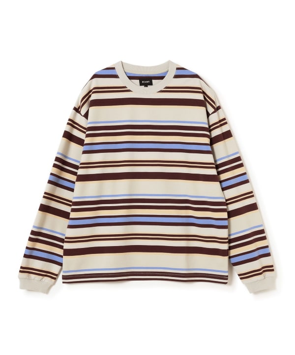 BEAMS Multi-border Long Sleeve T BEAMS shirt (T-shirts, Cut