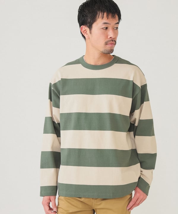 BEAMS（ビームス）BEAMS / 3.5インチ ボーダー ロングスリーブTシャツ