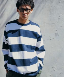 ▲3.5インチ ボーダー ロングスリーブTシャツ