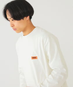 UNIVERSAL OVERALL × BEAMS / 別注 ロゴ ロングスリーブ Tシャツ