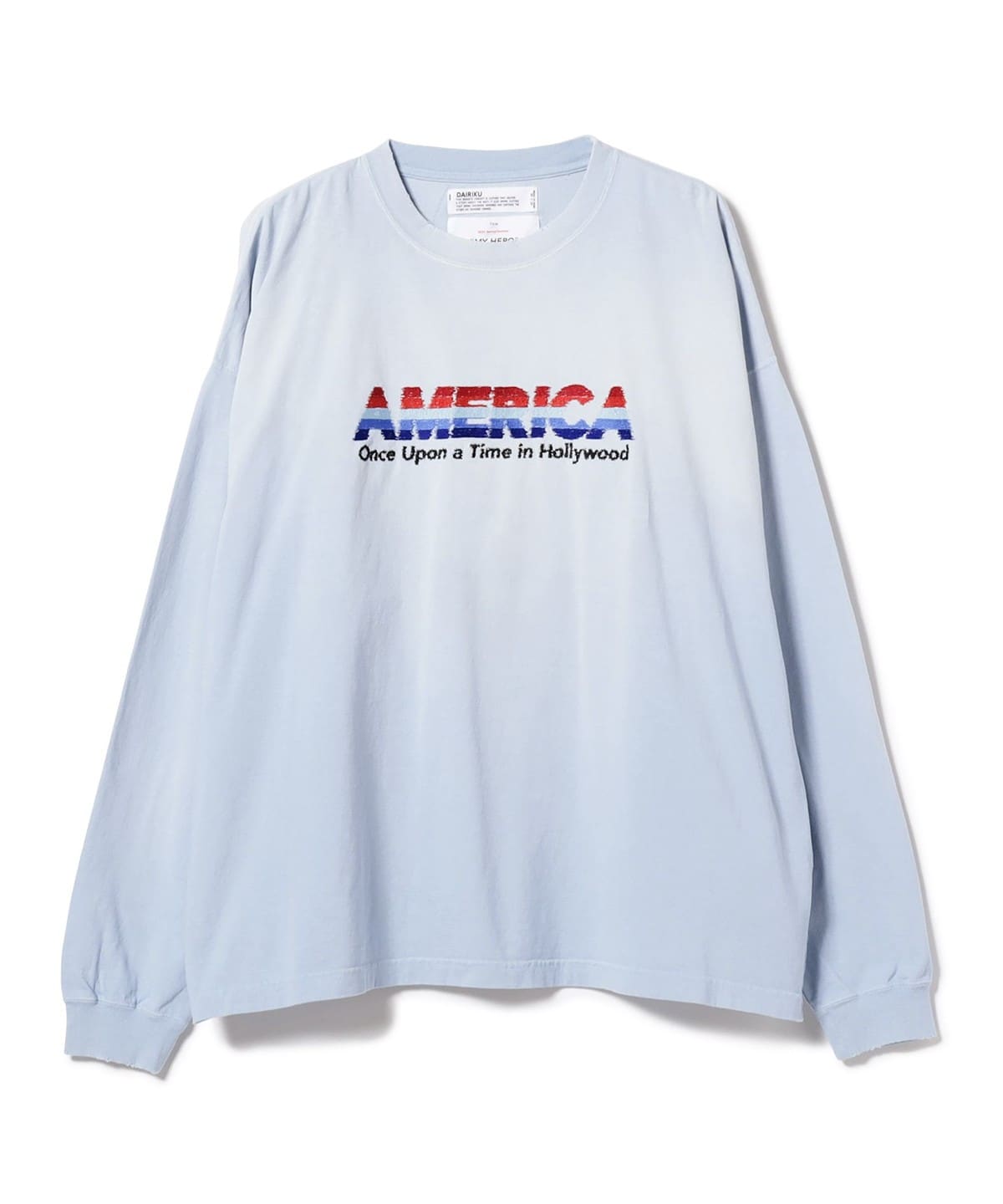 "DAIRIKU ダイリク / "AMERICA" Vintage Sunburn Tee Tシャツ・カットソー MEN SUNBURN AQUA ONE SIZE" "DAIRIKU ダイリク / "AMERICA" Vintage Sunburn Tee Tシャツ・カットソー MEN SUNBURN AQUA ONE SIZE"