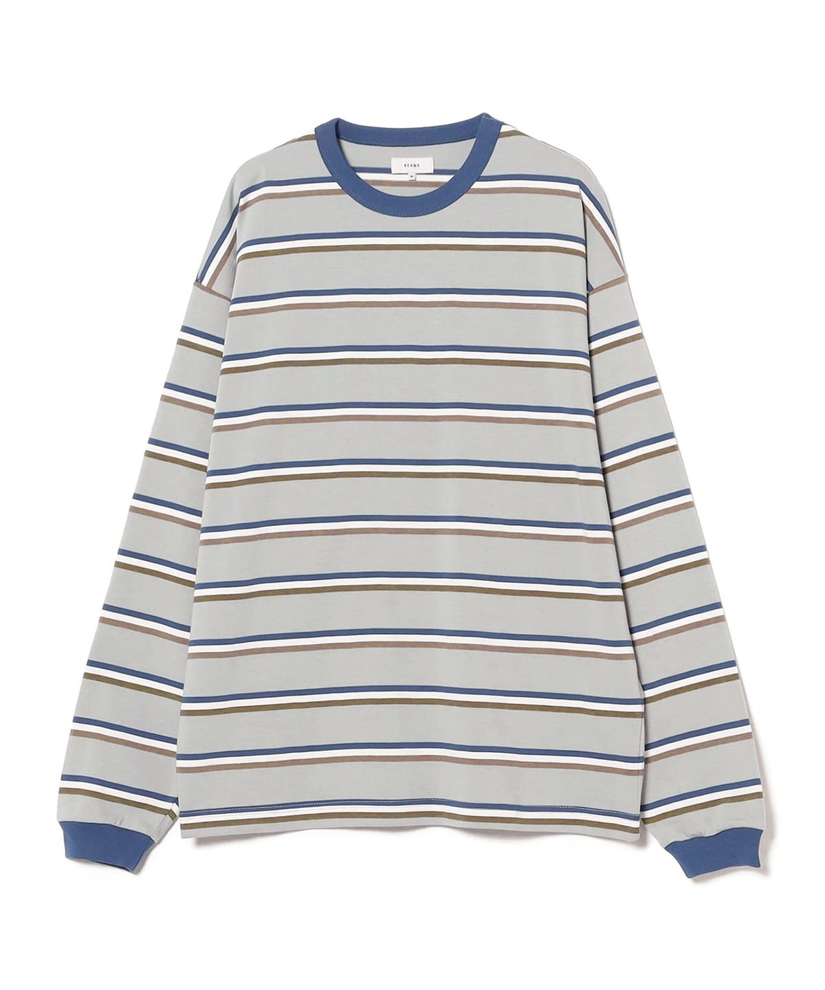 BEAMS（ビームス）ボーダー ルーズ ロングスリーブ Tシャツ（T