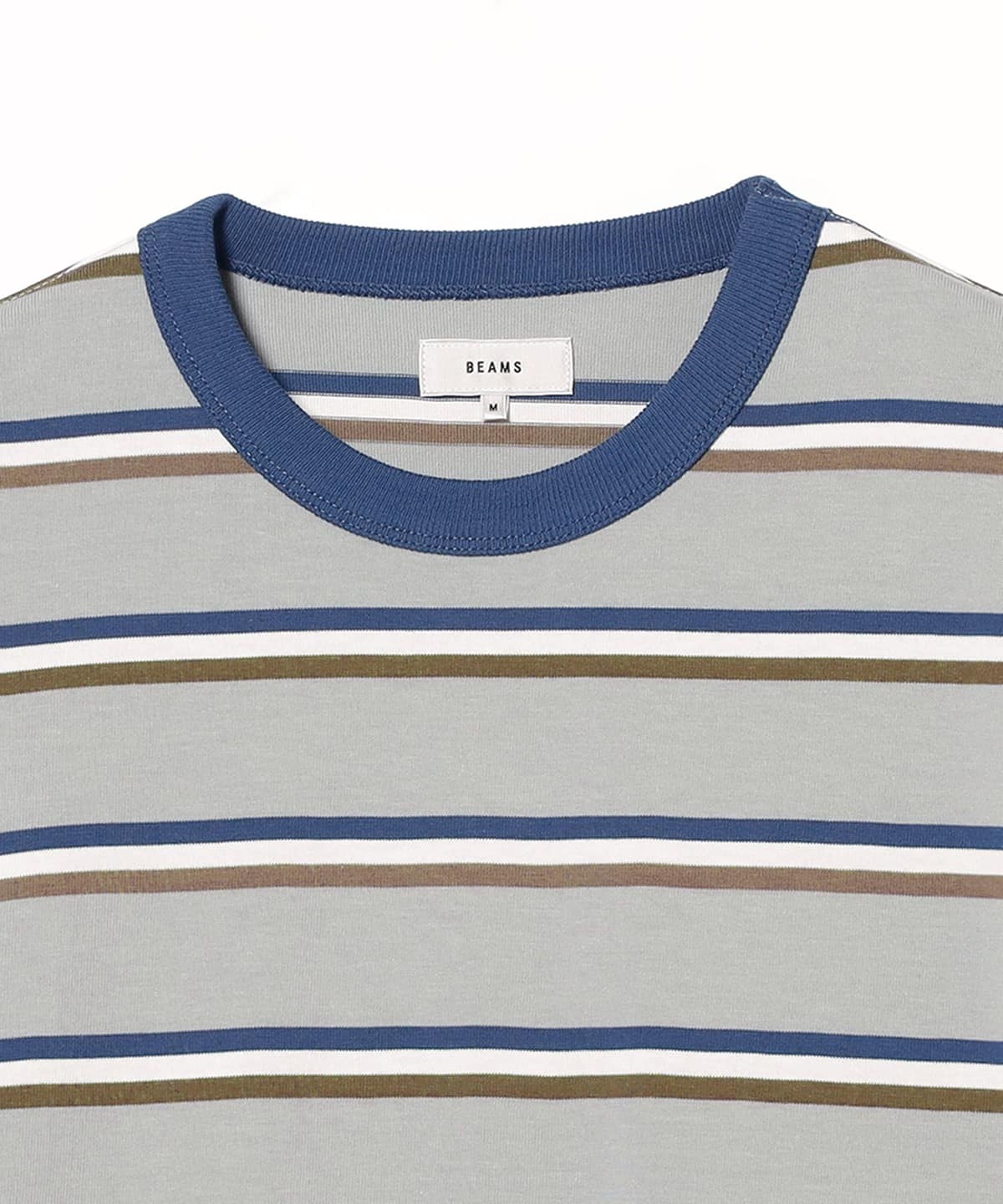 BEAMS（ビームス）ボーダー ルーズ ロングスリーブ Tシャツ（T