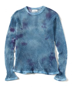 ▲WELLDER / Tie Dye Big Mesh Long Sleeve
