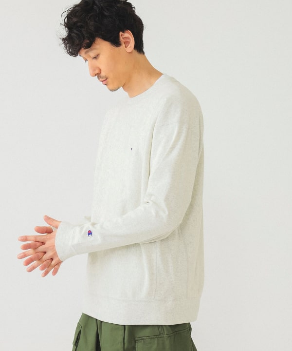 BEAMS（ビームス）【別注】Champion / リバースウィーブ(R) ロングスリーブ Tシャツ（Tシャツ・カットソー Tシャツ）通販｜BEAMS