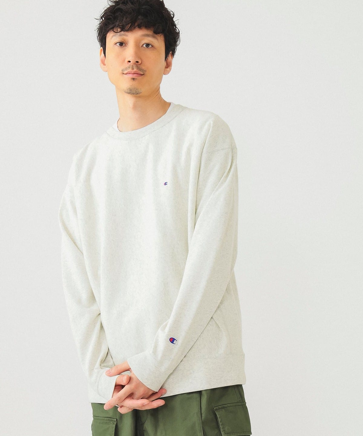 BEAMS (BEAMS) [Special order] Champion / Reverse Weave (R) Long Sleeve  T-Shirt (T-shirts, Cut and Sewn T-shirts) for sale | BEAMS