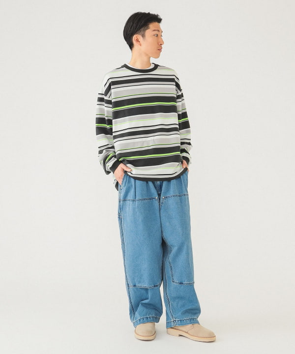 BEAMS（ビームス）マルチボーダー ロングスリーブ Tシャツ（T