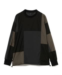 パッチワーク ロングスリーブTシャツ