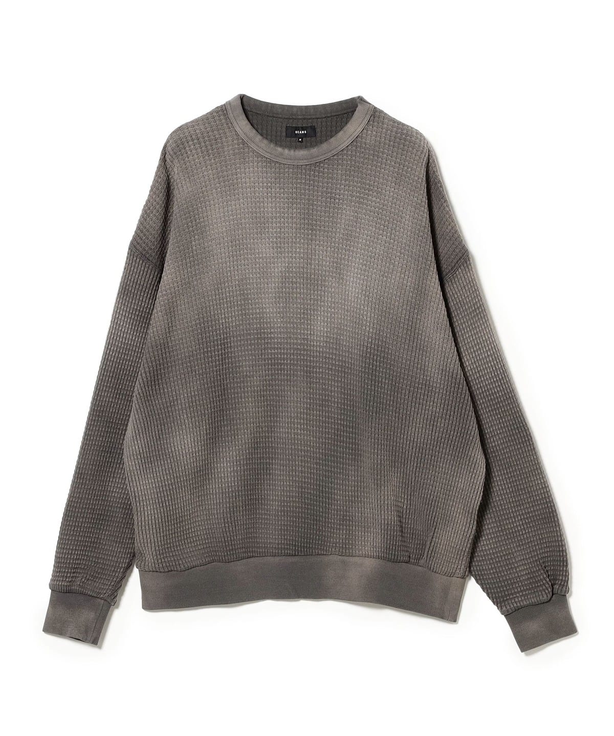 ワイドフィット フェード ヘビーウェイトワッフル Tシャツ Tシャツ・カットソー MEN CHARCOAL. GREY S ワイドフィット フェード ヘビーウェイトワッフル Tシャツ Tシャツ・カットソー MEN CHARCOAL. GREY S