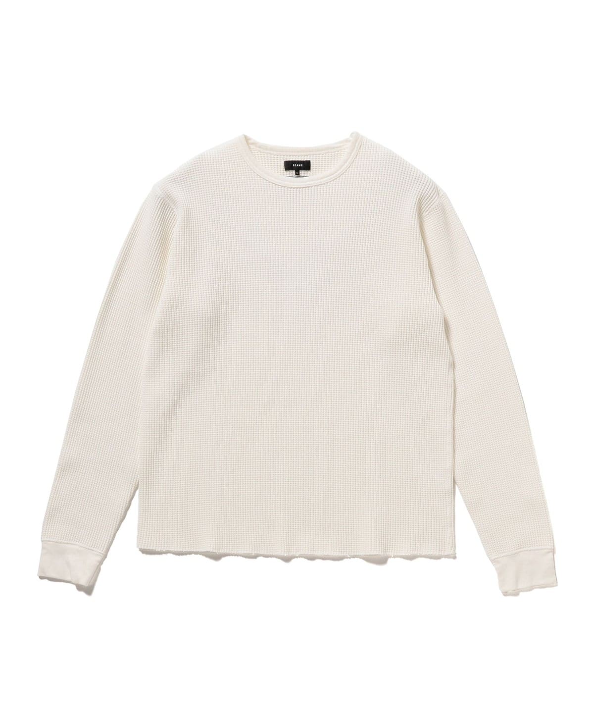 サーマル クルーネック Tシャツ・カットソー MEN WHITE S サーマル クルーネック Tシャツ・カットソー MEN WHITE S