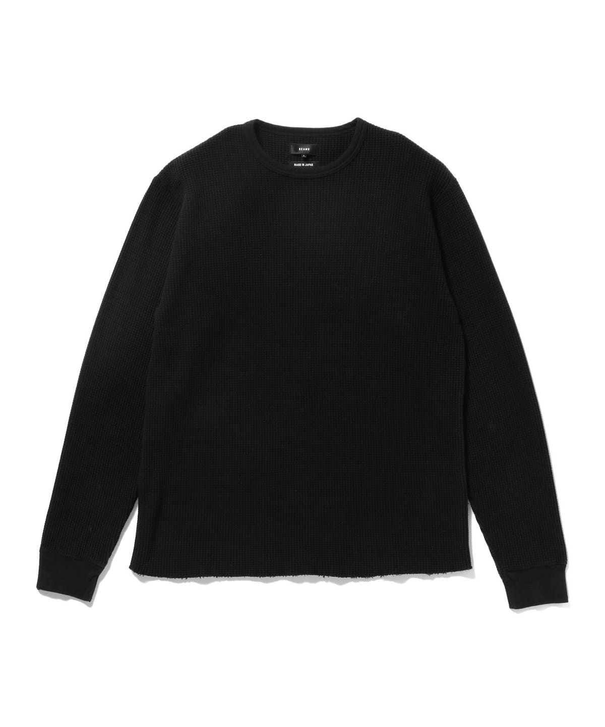 サーマル クルーネック Tシャツ・カットソー MEN BLACK S サーマル クルーネック Tシャツ・カットソー MEN BLACK S