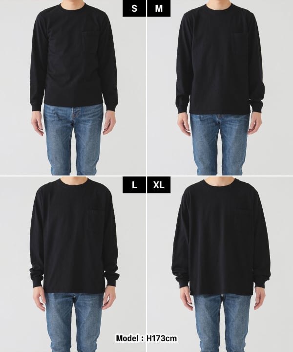 BEAMS（ビームス）Goodwear / ポケット ロング スリーブ Tシャツ