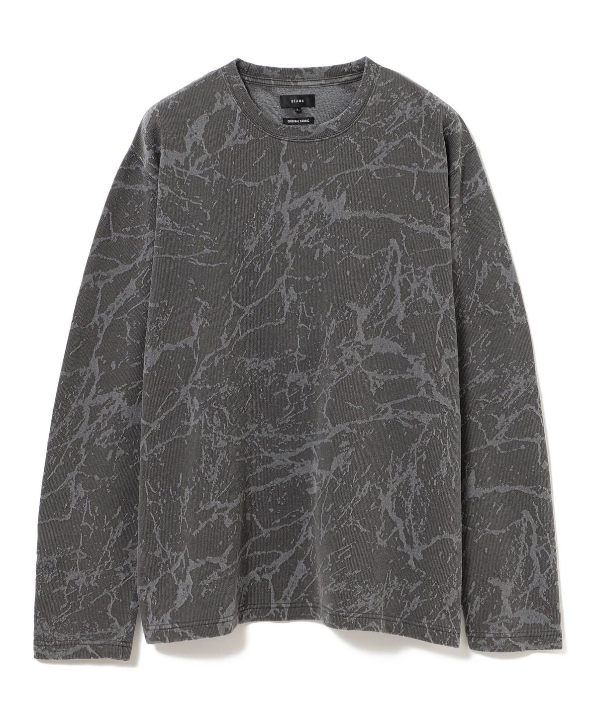 スプラッシュ ジャカード ロングスリーブ Tシャツ Tシャツ・カットソー MEN SOFT BLACK L スプラッシュ ジャカード ロングスリーブ Tシャツ Tシャツ・カットソー MEN SOFT BLACK L