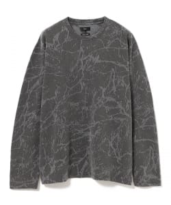 スプラッシュ ジャカード ロングスリーブ Tシャツ