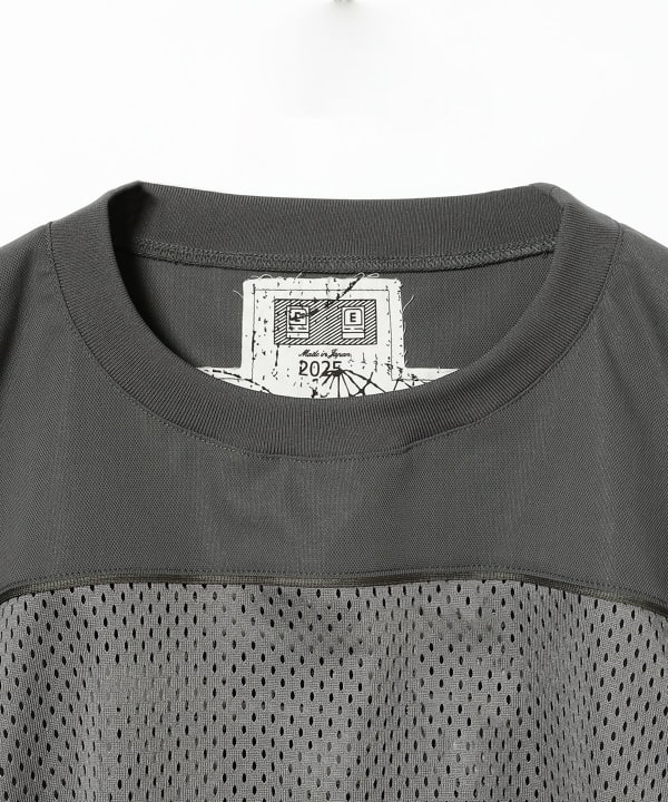 c.e 2025ss MESH TRACK CREW NECK メッシュ C.E - Mesh Track Crew Neck White | ALTERFATE