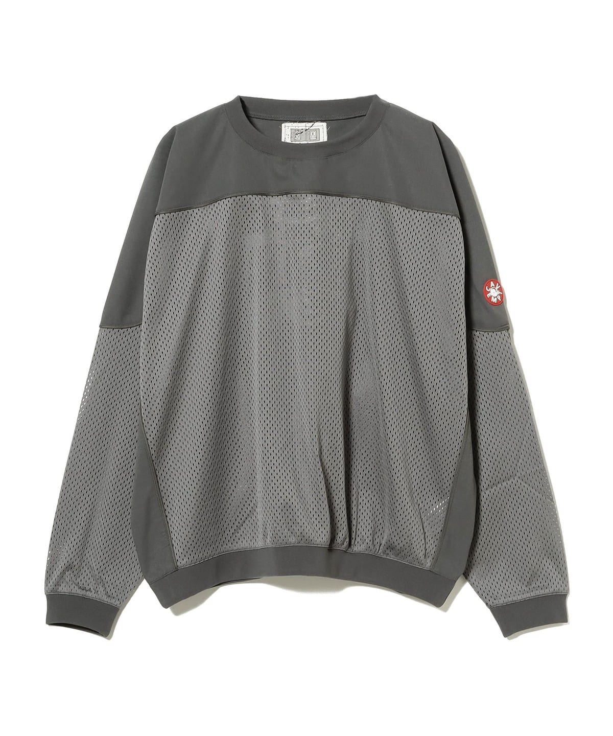 C. E シーイー / MESH TRACK CREW NECK Tシャツ・カットソー MEN GREY M C. E シーイー / MESH TRACK CREW NECK Tシャツ・カットソー MEN GREY M
