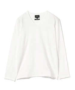 ▲BEAMS / 天竺カットオフ Vネック Tシャツ