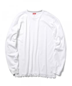 ￥ETHOS / フリンジ ロングスリーブ Tシャツ