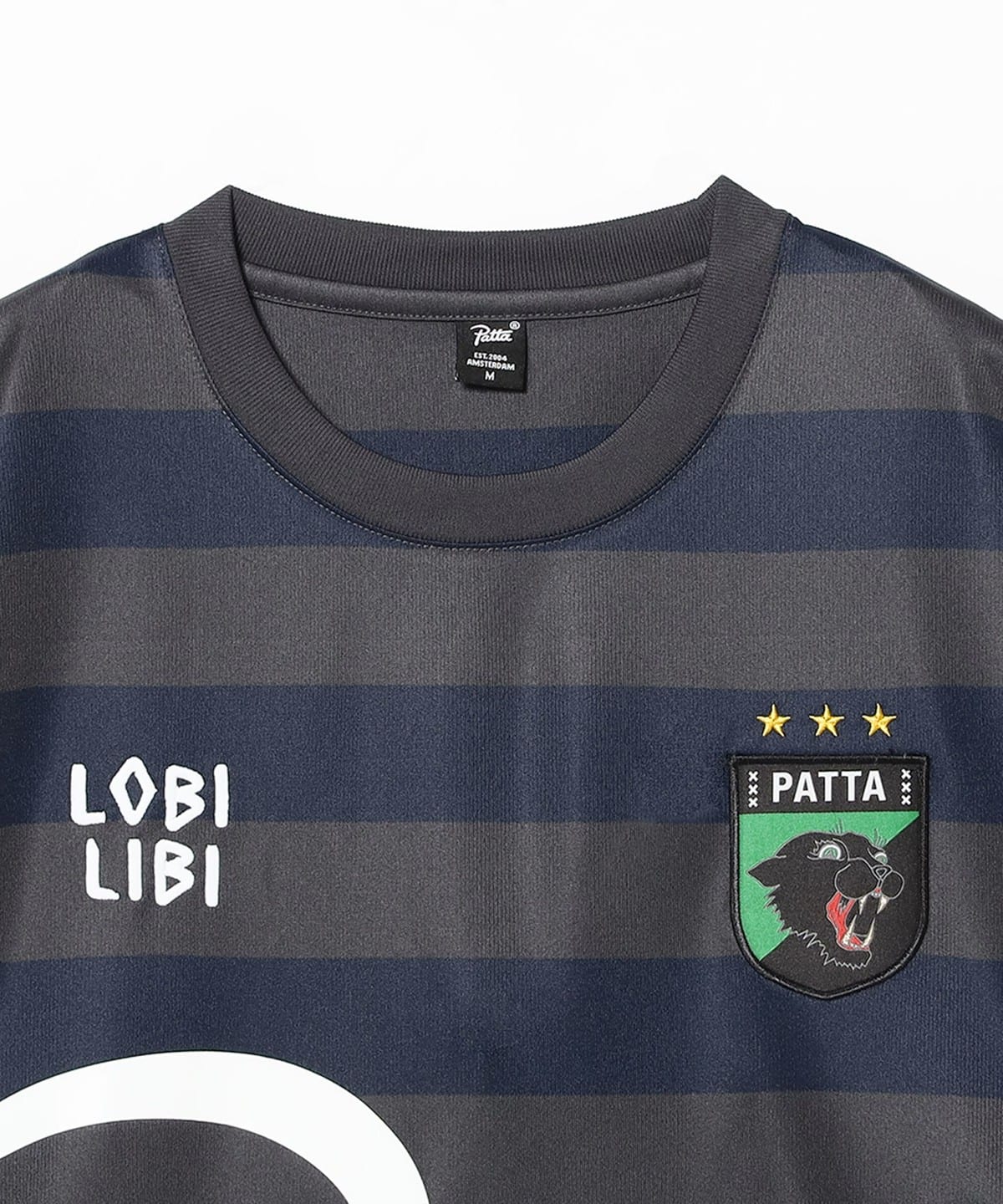 BEAMS（ビームス）PATTA / Striped Long Sleeve Football Jersey