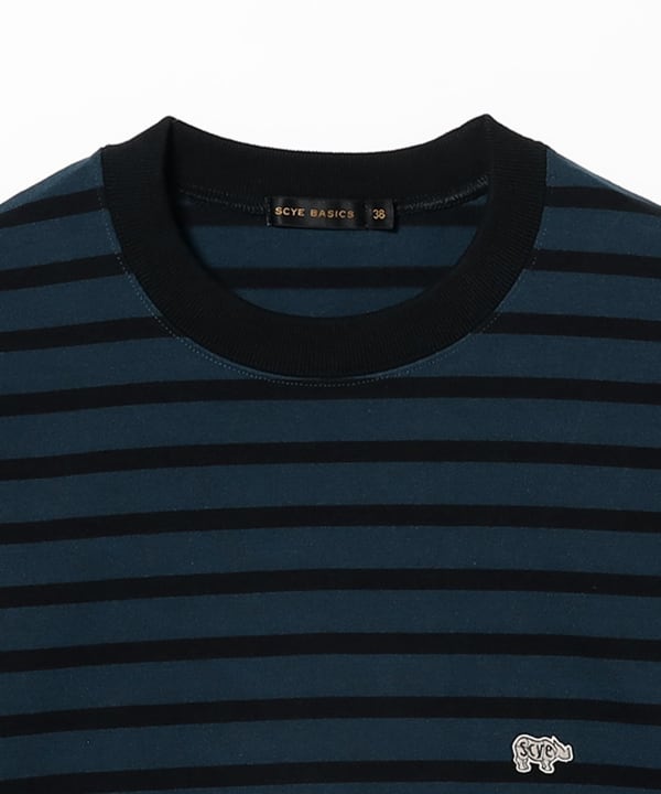 新品　SCYE BASICS BEAMS購入長袖カットソー BEAMS（ビームス）Scye / Striped Crew Neck T-Shirt（Tシャツ