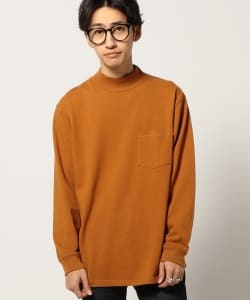 ▲【WEB限定】BEAMS / NEW STANDARD 長袖モックネックT