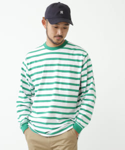▲BEAMS / ルーズフィット ボーダーカットソー