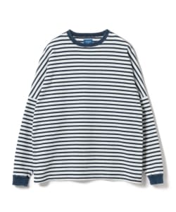 BEAMS JAPAN / インディゴ ボーダーカットソー