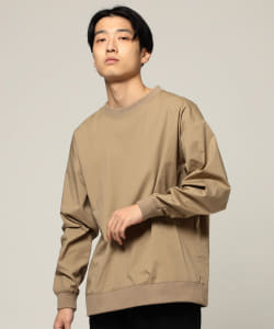 ▲BEAMS / ウーブン ブロード クルーネック Tシャツ