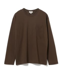 ▲tone / ソリッド ロングスリーブ ポケット Tシャツ