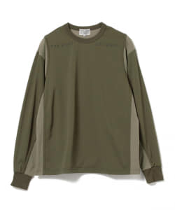 C.E / MESH LONG SLEEVE TEE -GREEN-