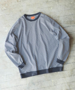 ▲BEAMS / コーコラン ボーダー クルーネック Tシャツ