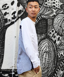 ▲ALOYE / Shirt Fabrick ロングスリーブ Tシャツ