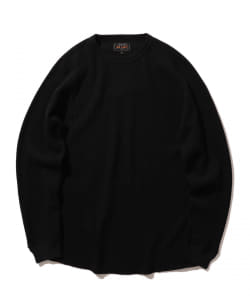 ▲BEAMS PLUS / ワッフル クルーネック ロングスリーブ Tシャツ