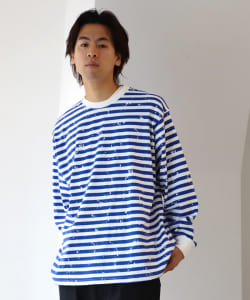 ▲BEAMS / スプラッシュ ボーダーTシャツ