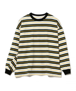 ▲ROTOL / Big Twist Border Long Sleeve T-Shirt